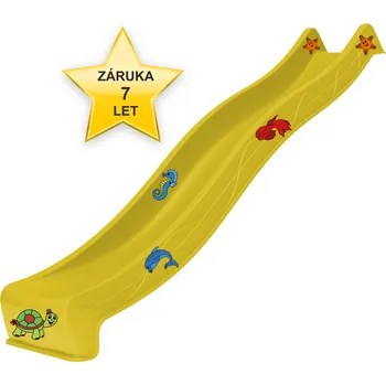 skluzavka SKLUZAVKA Monkey´s Home Eko-Line s přípojkou na vodu žlutá 2,90 m 7 let záruka + dárek