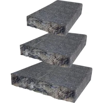 Zahradní obrubník Betonový obloukový kámen I,II,III DITON Muráno 7 černo-bílá