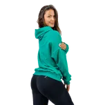 Nebbia Oversize mikina s kapucí GYM RAT 256 zelená - XS