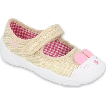 Dívčí bačkory BEFADO dětské papučky/balerínky - MAXI 209P035 Velikost: 19