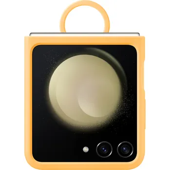 Pouzdro na mobilní telefon Samsung Silikonový kryt s držákem na prst pro Samsung Galaxy Z Flip 5