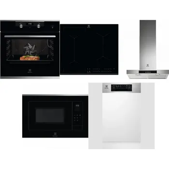 Set domácích spotřebičů ELECTROLUX KODEC75X2 + ELECTROLUX EIV634 + ELECTROLUX LFT426X + ELECTROLUX LMS4253TMX + ELECTROLUX EEM43300IX