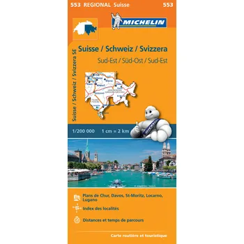 Michelin mapa Suisse sud est (Švýcarsko) 1:200 t.
