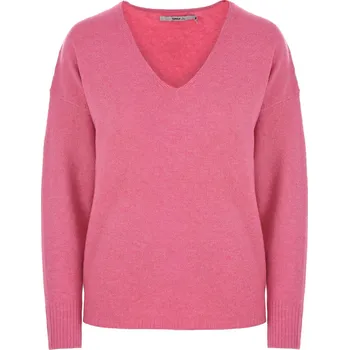 Dámský svetr RŮŽOVÝ SVETR S VÝSTŘIHEM Only
