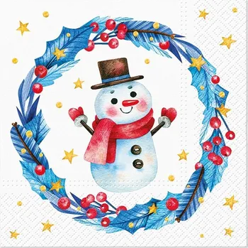 Papírový ubrousek Papírové ubrousky s vánočním motivem, třívrstvé 33 x 33 cm, 20 ks 13286