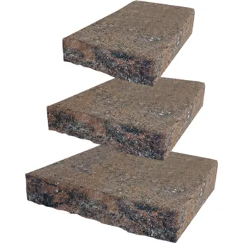 Zahradní obrubník Betonový obloukový kámen I,II,III DITON Muráno 7 cihlovo-černá