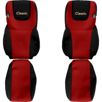 Autopotah Potahy sedadel Classic - DAF XF 105 od 2012, XF 106 od 2013 ČERVENÁ