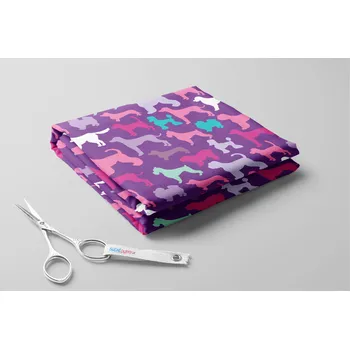 Fleece antipiling, Psí siluety Barva: Fialová