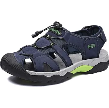 Dámské sandále Pánské sandály letní boty páskové se šňůrkou Barva: Modrá, Velikost: 44