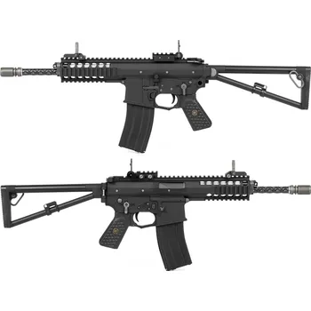 Airsoftová zbraň WE Airsoftová zbraň AWSS KAC PDW 10” GBB, blowback - černá