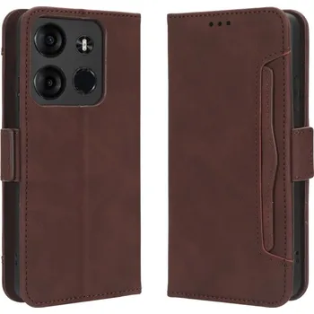 Pouzdro na tablet VSECHNONAMOBIL 62622 SLOT Peněženkový obal pro Tecno Spark Go 2023 hnědý