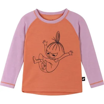 REIMA dětské triko s dlouhým rukávem Moomin Tindra Cantaloupe orange vel. 98 cm