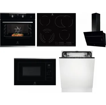 Set domácích spotřebičů ELECTROLUX KODEC75X2 + ELECTROLUX EHF6547FXK + ELECTROLUX LFV316K + ELECTROLUX LMS4253TMX + ELECTROLUX EEA27200L