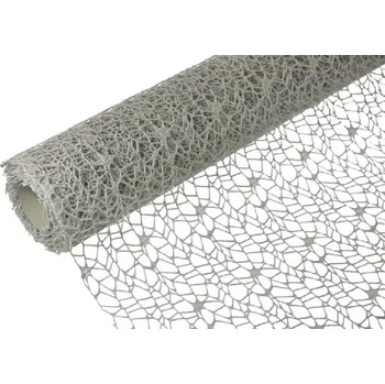 Party dekorace Pavučina 50cm x 5y stříbrná