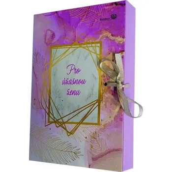 Bonboniéra Dárková bonboniéra pro úžasnou ženu 125 g (Čokoládové pralinky)