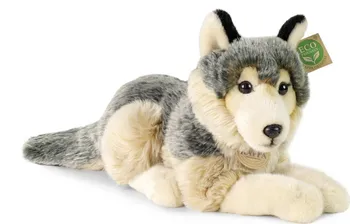 Plyšová hračka Rappa Eco-Friendly vlk ležící 30 cm