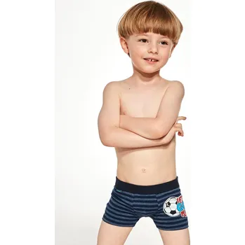Chlapecké oblečení Cornette boxerky chlapecké 701/129 LETS GO PLAY - tm. modrá, 110-116 (Chlapecké boxerky Cornette)