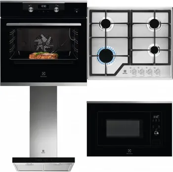 Set domácích spotřebičů ELECTROLUX KODEC75X2 + ELECTROLUX KGS6426SX + ELECTROLUX LFT766X + ELECTROLUX LMS2203EMX