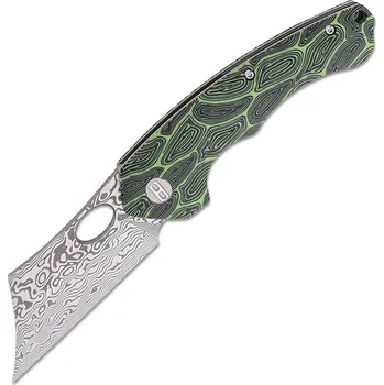 Bestech SKIRMISH Damascus G10 Černá+Zelená BL07C