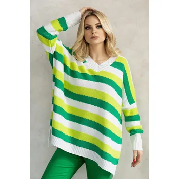 Dámský svetr PeeKaBoo Dámský dlouhý svetr Yoonudi ecru Univerzální