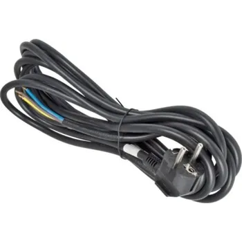 Napájecí kabel HEIRU Flexošňůra 3m 863107-1-53/3 3x1 A31-H05VV-F černá úhlová