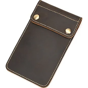 Ledvinka Kožené pouzdro na hodinky Barva (Varianta): Single tmavě hnědá