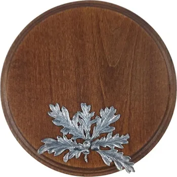 Podložka pod trofej č.313 - kaštan+plechové krytí zbraní