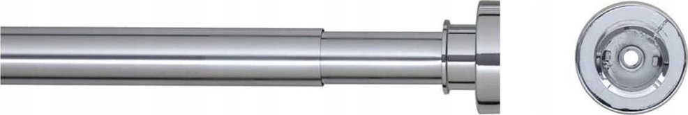 Handdoekhouder platte stang met ronding | zilver | 45 cm | QUVIO