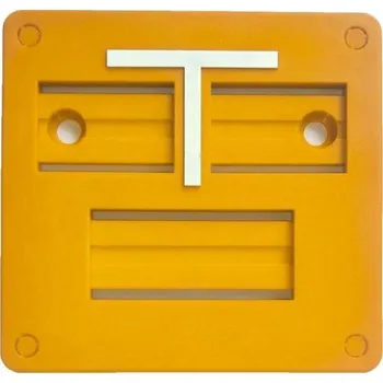 Informační tabulka Tabulka orientační HECKL přední 105x100 žlutá