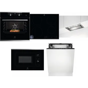 Set domácích spotřebičů ELECTROLUX KODEC75X2 + ELECTROLUX LIR60433B + ELECTROLUX LFG716X + ELECTROLUX LMS2203EMX + ELECTROLUX EEA27200L