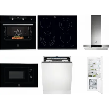 Set domácích spotřebičů ELECTROLUX KODEC75X2 + ELECTROLUX EHF6343FOK + ELECTROLUX LFT426X + ELECTROLUX LMS2203EMX + ELECTROLUX EEM69410L + ELECTROLUX ENT6TF18S