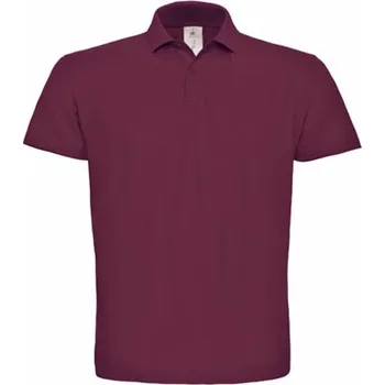 Pánská košile B&C Unisex polokošile PUI10 Wine L