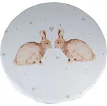 Bavlněný kulatý ubrus s motivem králíčků Bunnies in Love - Ø 170 cm