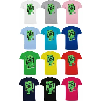 Bavlněný set Minecraft Creeper Barva: Fialová, Velikost: M