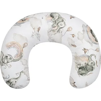 Kojící polštář Kojicí polštář New Baby Sloníci bílo-šedý