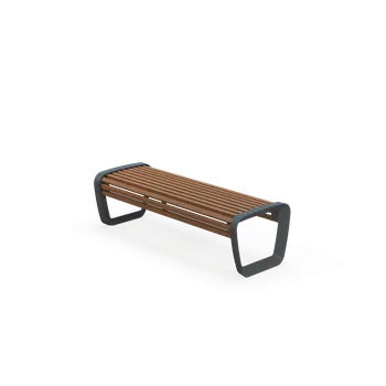 Zahradní lavice HTI ATARIA Lavička bez opěradla LAT111.02 Materiál konstrukce: hliník, Typ použitého obložení: ash