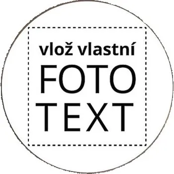 Dekorativní magnet Magnet kulatý kov s vlastním potiskem