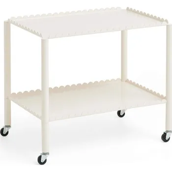 Konferenční stolek HAY Servírovací stolek Arcs Low, eggshell