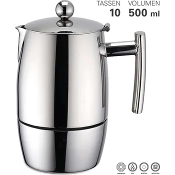 Kávovar Moka kávovar EXKLUSIV, indukční na 10 šálků - WEIS (Espresso kávovar EXKLUSIV, 500ml - WEIS)