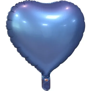 Fóliový balónek srdce, matný, fialový, 18 palců