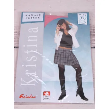 Dívčí oblečení české kamaše legíny Ariadne KRISTINA mikrovlákno 50 den RŮŽOVÉ ke kotníku s aloe vera velikost oblečení - děti: 140