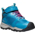Keen WANDURO MID WP CHILDREN fjord blue/fuchsia purple dětské boty