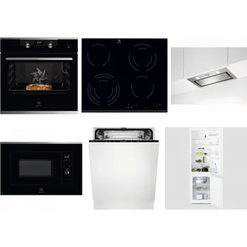 Set domácích spotřebičů ELECTROLUX KODEC75X2 + ELECTROLUX EHF6343FOK + ELECTROLUX LFG716X + ELECTROLUX LMS2203EMX + ELECTROLUX EEA27200L + ELECTROLUX LNT3LF18S