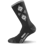 LASTING merino lyžařské ponožky SCK černá/šedá Velikost: M/38-41