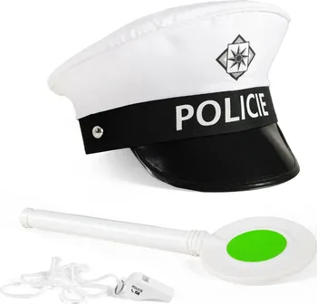 Karnevalový doplněk Rappa 221499 policejní sada s plácačkou a píšťalkou