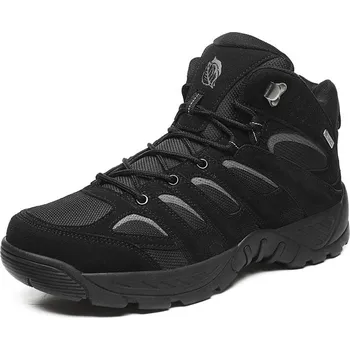 Pánská běžecká obuv Pánské pracovní a vojenské boty military styl Barva: Černá, Velikost: 41