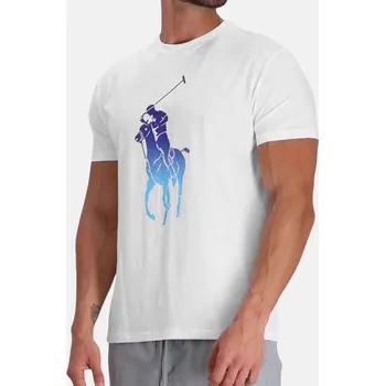 Pánské tričko Pánské bílé triko Ralph Lauren - Velikost M, Barva Bílá 55502 710890946002