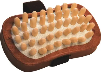 Masážní příslušenství Croll & Denecke 60093 dřevěný masážní kartáč na celulitidu