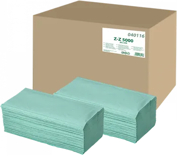 Papírový ručník PrimaSOFT 040116 ZZ papírové ručníky jednovrstvé zelené 5000 ks