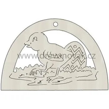 Velikonoční dekorace Velikonoční ozdoba KUŘE S VAJÍČKEM č.1801